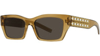 Plumetis Brown Geometric Sunglasses