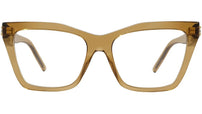 Plumeties Brown Rectangular Eyeglasses