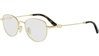 Petit CDO R2U Gold Round Eyeglasses