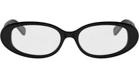 Triomphe Mini Black Oval Sunglasses