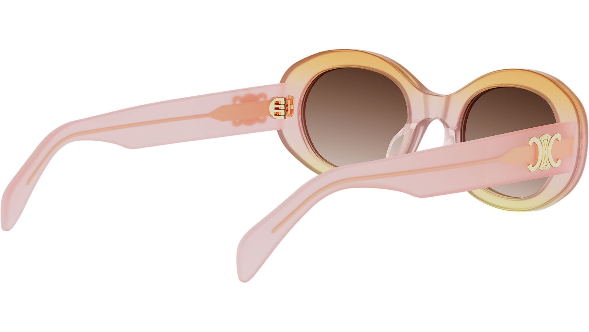 Triomphe Pink Oval Sunglasses