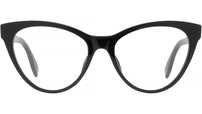 Lettering Black Cat Eye Eyeglasses