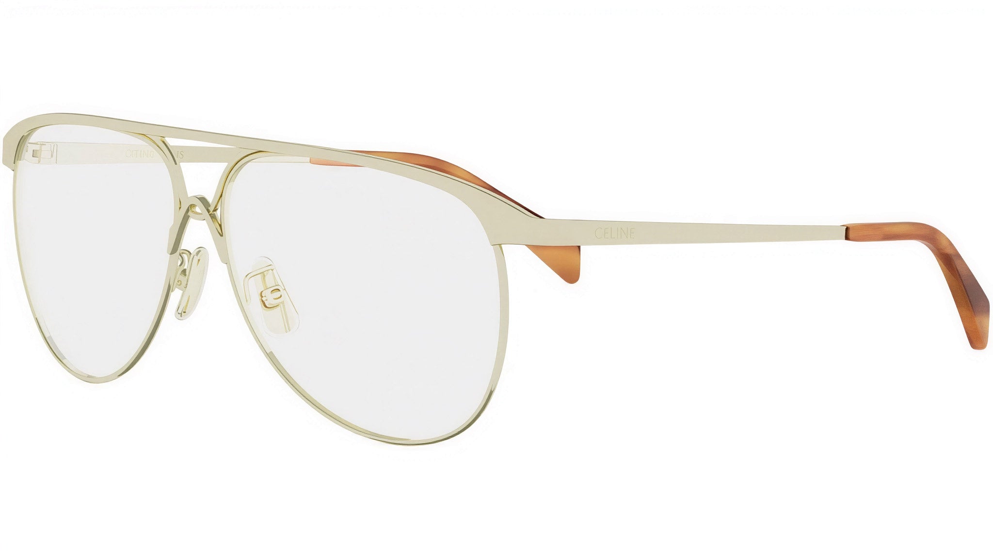 CELINE Metal Gold Pilot Sunglasses
