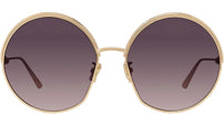 EverDior R1U Yellow Round Sunglasses