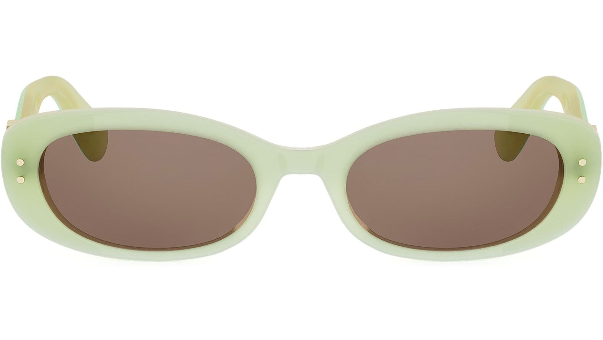 Dior Oblique B1I Green Oval Sunglasses