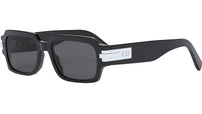 DiorBlackSuit S1I Black Rectangular Sunglasses