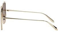 Serpenti Yellow Geometric Sunglasses