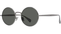 Boke Flower Silver Round Sunglasses