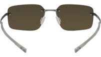 Flex Silver Geometric Sunglasses
