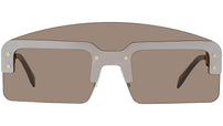 Fendi Technicolor Grey Mask Sunglasses