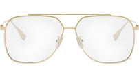 Baguette Yellow Pilot Eyeglasses