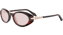 Serpenti Viper Havana Oval Sunglasses