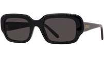 Slim Black Rectangular Sunglasses