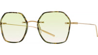 Rhonda Gold Geometric Sunglasses