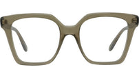 Slim Green Square Eyeglasses