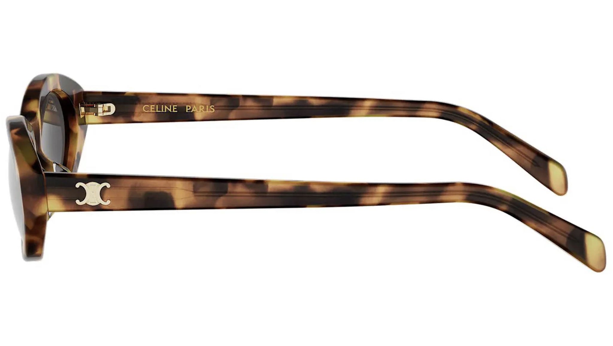 Triomphe Mini Havana Oval Sunglasses