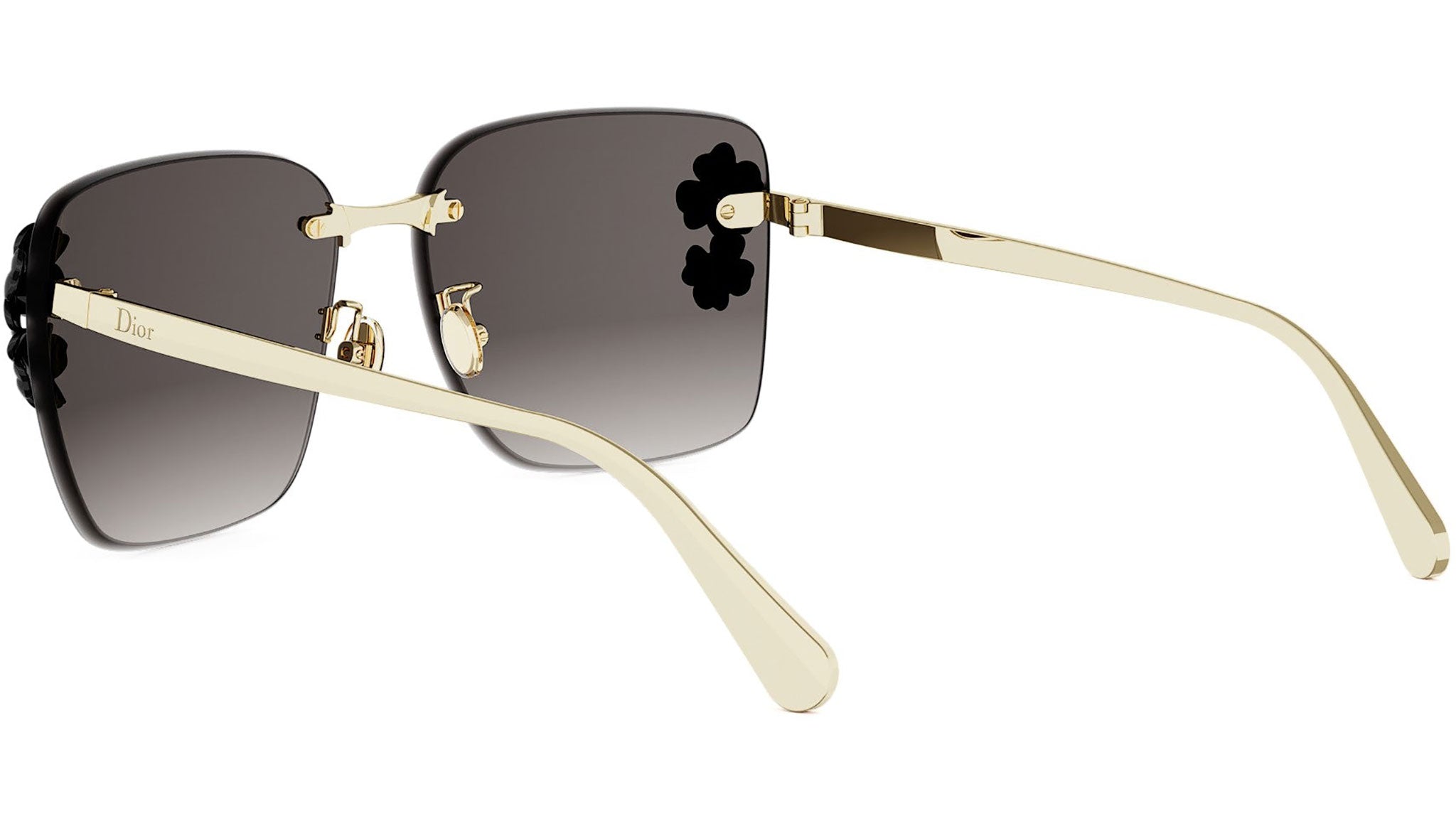 Dior Clover S2U Gold Square Sunglasses