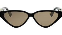 FF Diamonds Black Cat Eye Sunglasses