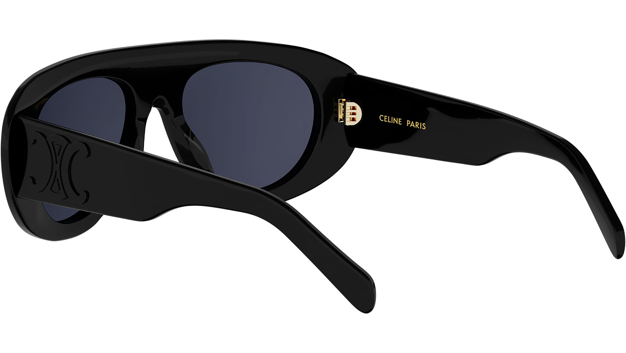 Triomphe Stamp Black Pilot Sunglasses