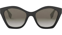 Lettering Black Geometric Sunglasses