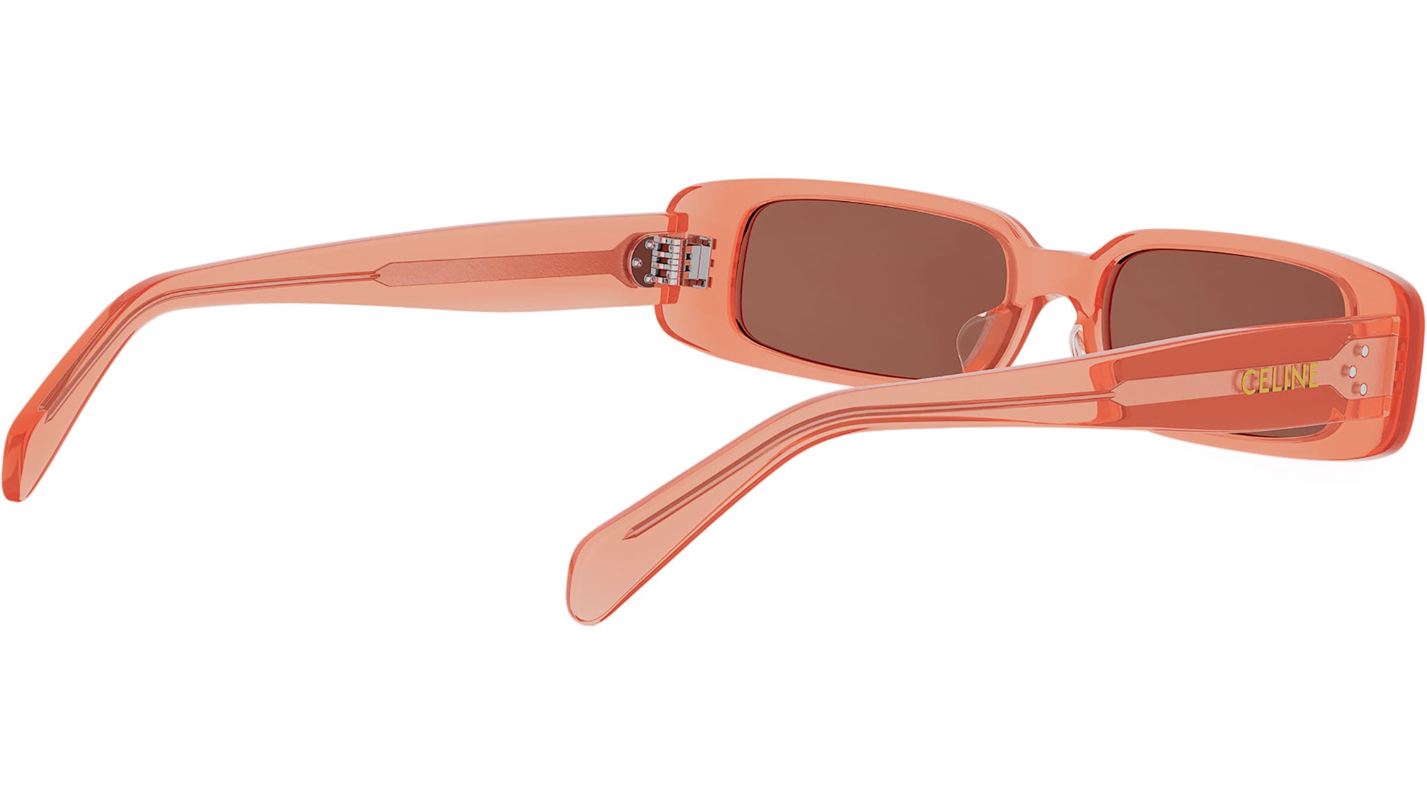 CELINE 3 Dots Orange Rectangular Sunglasses