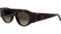 Triomphe Stamp Havana Round Sunglasses