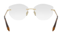 Serpenti Light Gold Geometric Eyeglasses