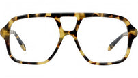 Slim Tortoise Pilot Eyeglasses