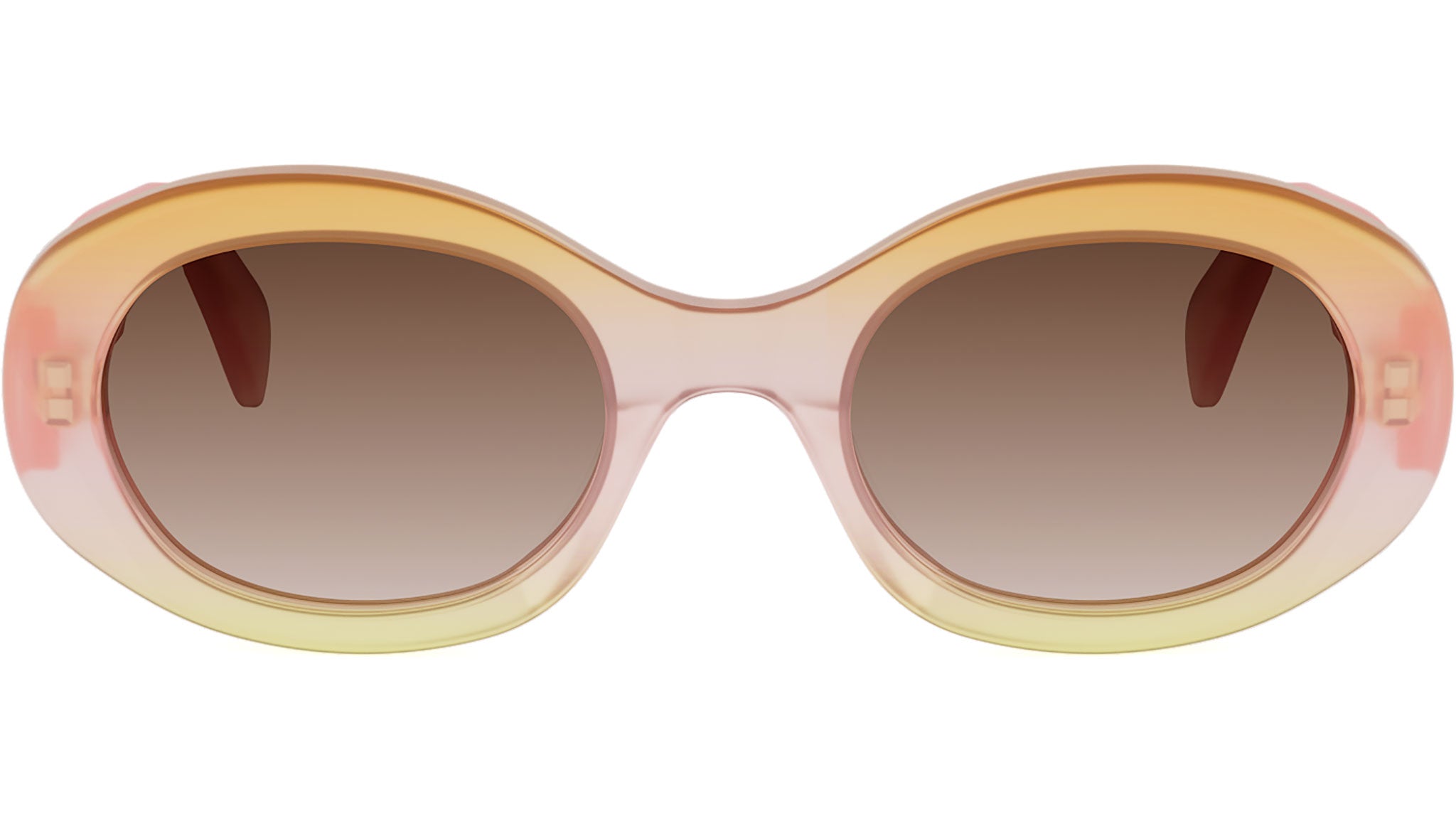 Triomphe Pink Oval Sunglasses