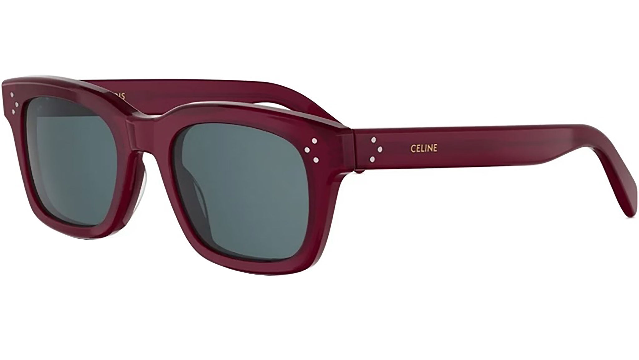 CELINE 3 Dots Red Square Sunglasses