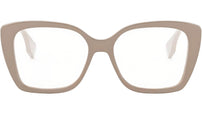 Lettering Beige Butterfly Eyeglasses