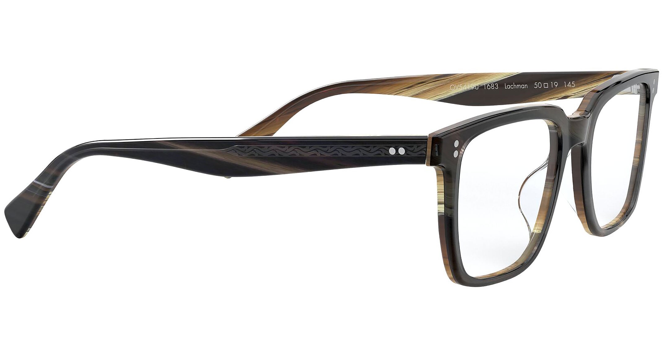 Lachman OV5419U navy bark and brown horn