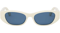 30Montaigne S9U White Oval Sunglasses