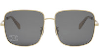 Rhinestone Triomphe Endura Gold Square Sunglasses