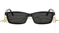 Petit CD S1I Black Rectangular Sunglasses