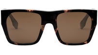 Baguette Havana Square Sunglasses