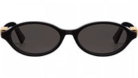 DiorTreasure R1I Shiny Black Oval Sunglasses