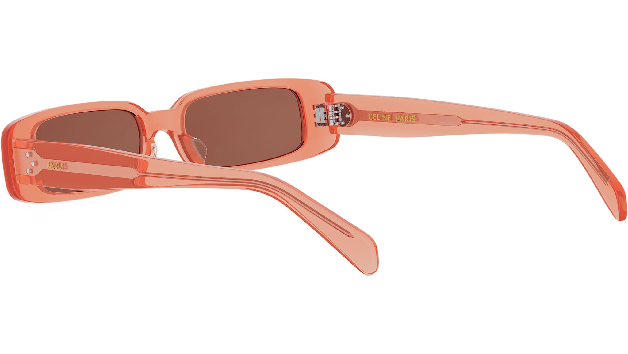 CELINE 3 Dots Orange Rectangular Sunglasses