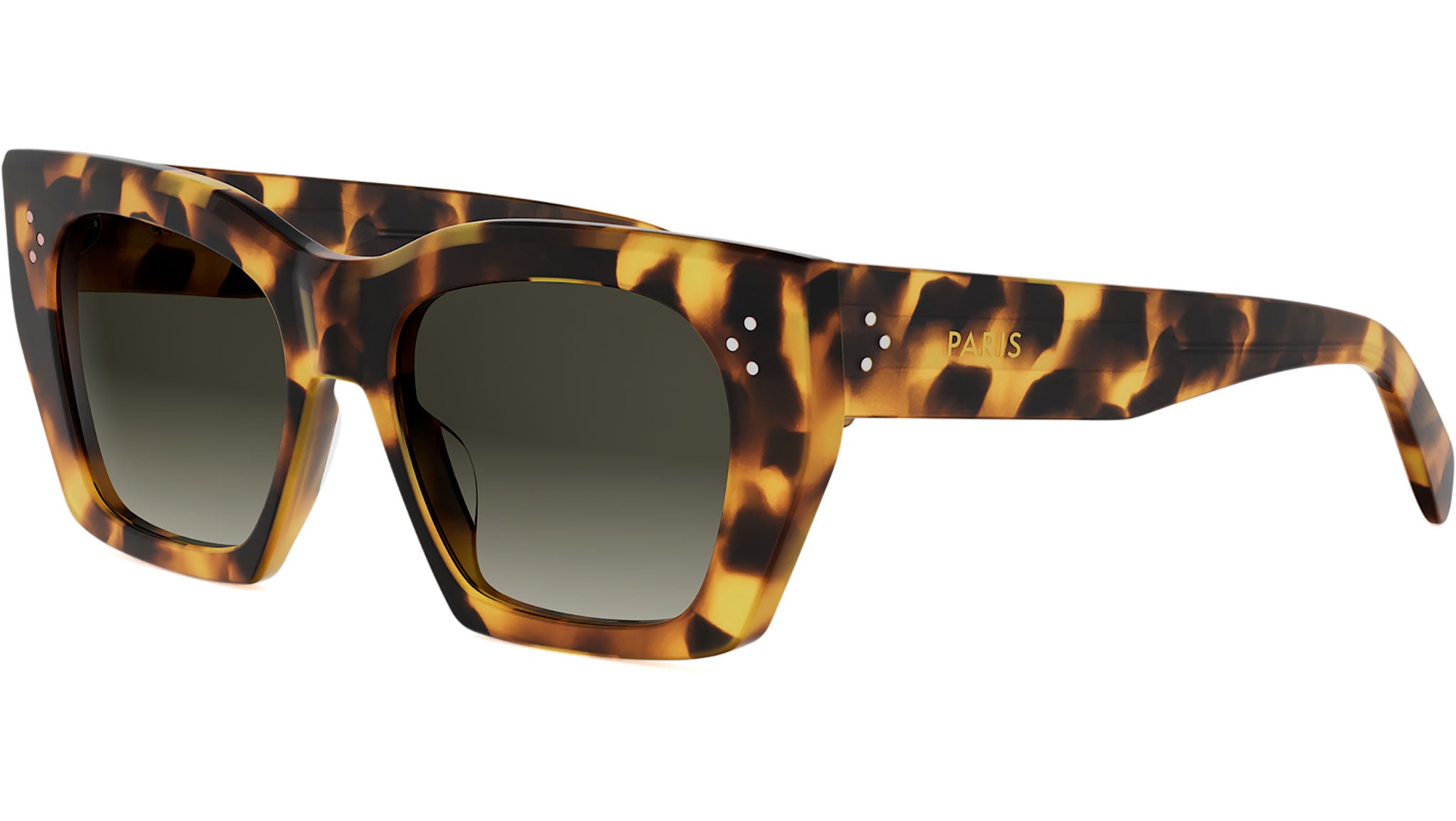 CELINE 3 Dots Havana Square Sunglasses