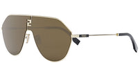 FF Match Gold Geometric Sunglasses