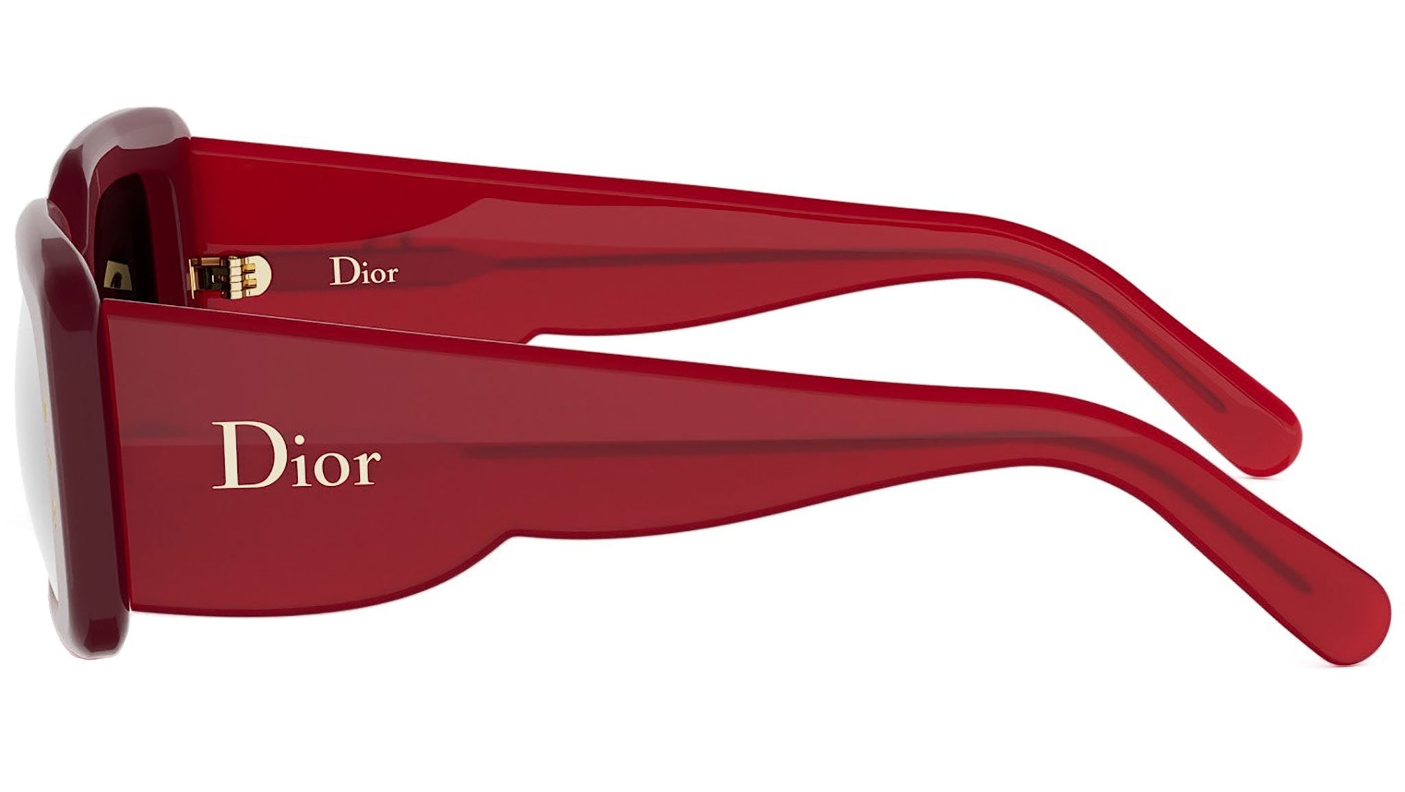 DiorLuckyCharms S1I Red Rectangular Sunglasses