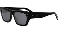 3 Dots HD Black Geometric Sunglasses