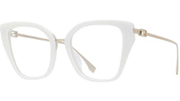 Baguette White Butterfly Eyeglasses