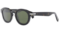 DiorBlackSuit R5I Havana Round Sunglasses
