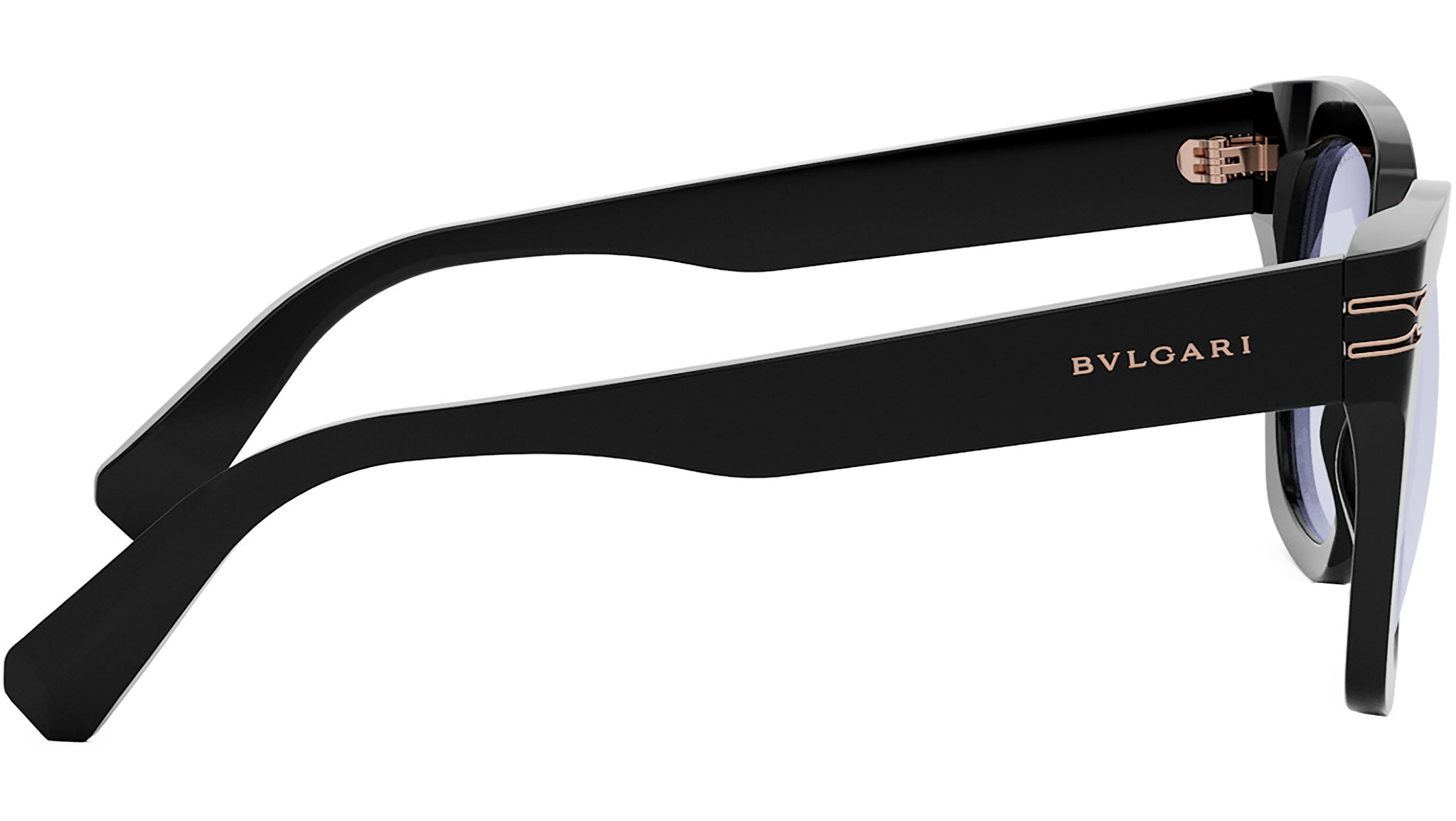 B.zero1 Black Geometric Eyeglasses