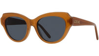 Slim Brown Cat Eye Sunglasses