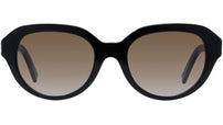 4G Black Round Sunglasses