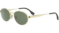 Fendi Sky Gold Oval Sunglasses
