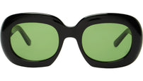 Bold Black Geometric Sunglasses