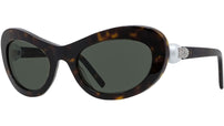 Pearl Havana Oval Sunglasses